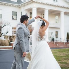 manor weddings mansion estate westchester new york bridal suite grooms suite winter wedding winter wonderland indoor ceremony ballroom