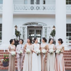 Neutral Bridesmaids Dresses