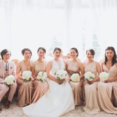 Bridesmaids Pink Couch The Briarcliff Manor Bridal Suite