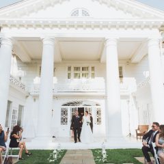 Ceremony View Bride Leaving Building