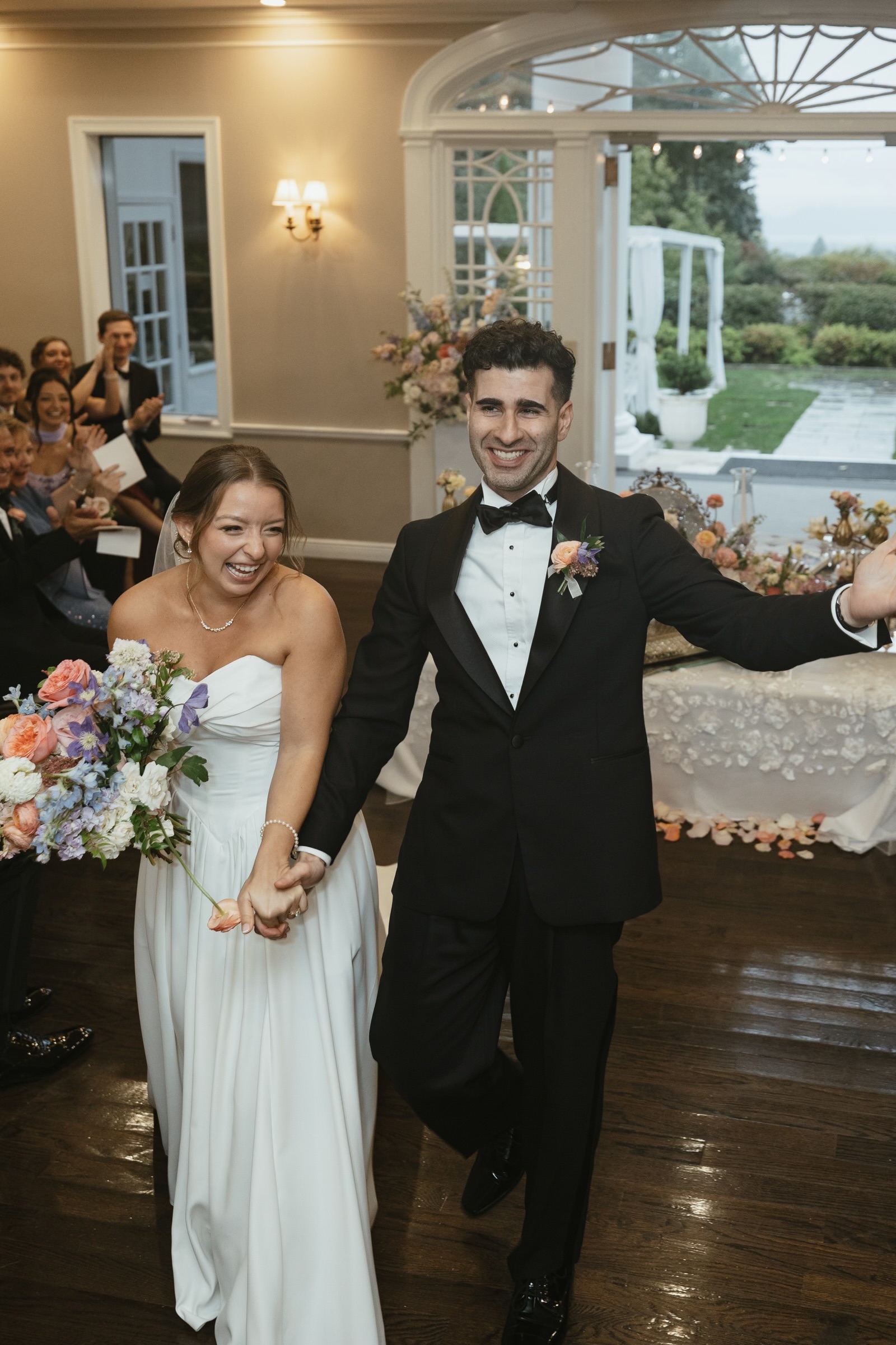 Giovanna and Milad celebrate at their reception